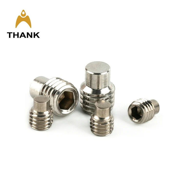 DIN916 SS304 stainless steel square head socket long dog point set screw