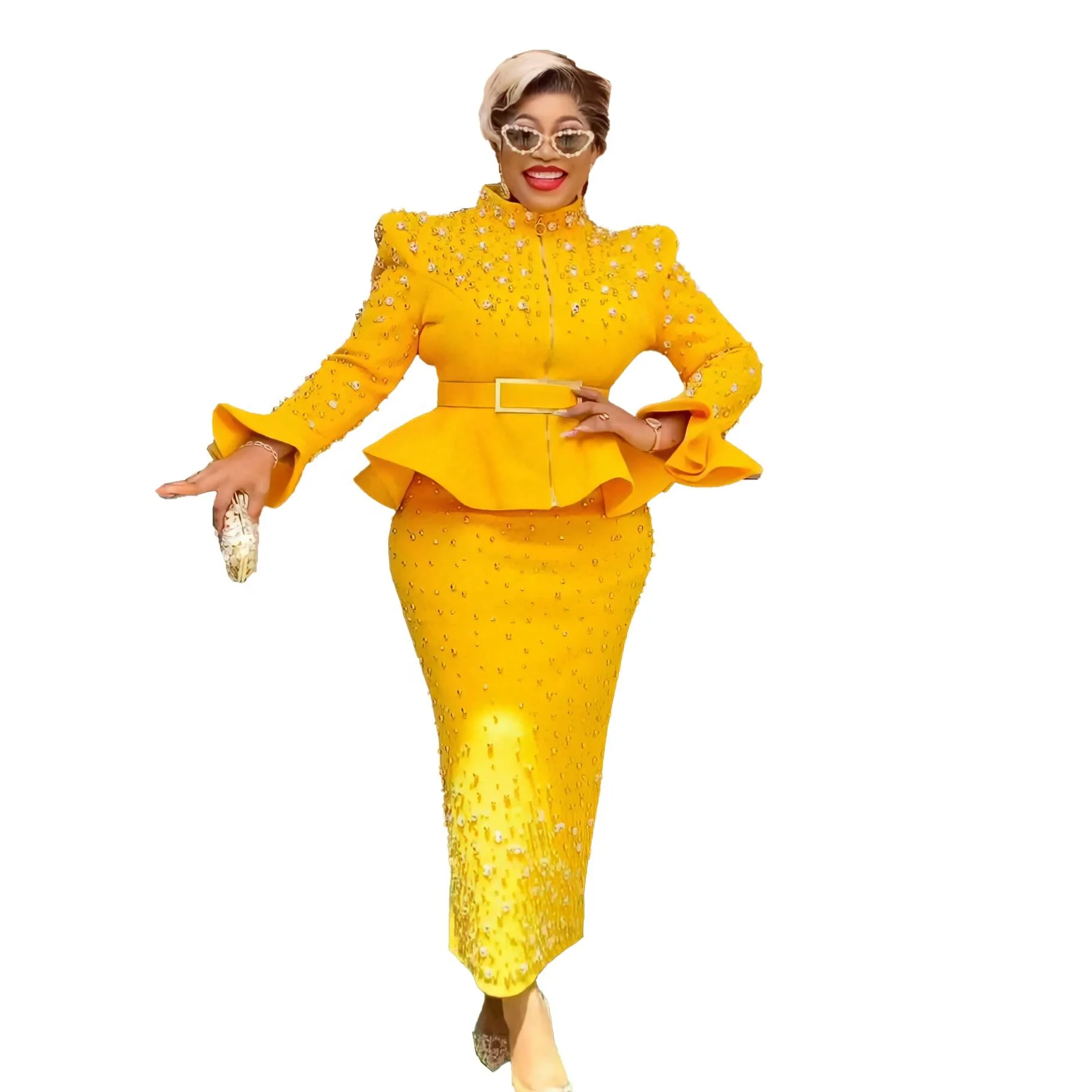 Good Quality African American Dresses Air layer mesh fabric African  Dresses For Women rhinestone African Turkey Dresses