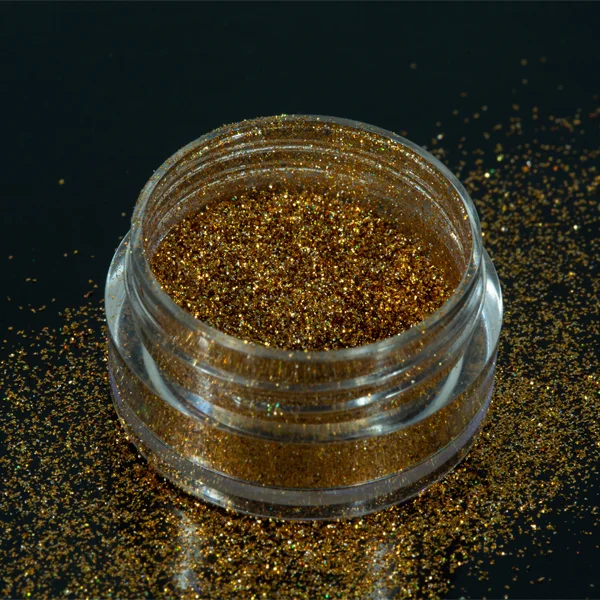 Custom Logo Iridescent Pigment Powder Silver Gold Holographic Laser Pigment for Nail Polish Security Printing