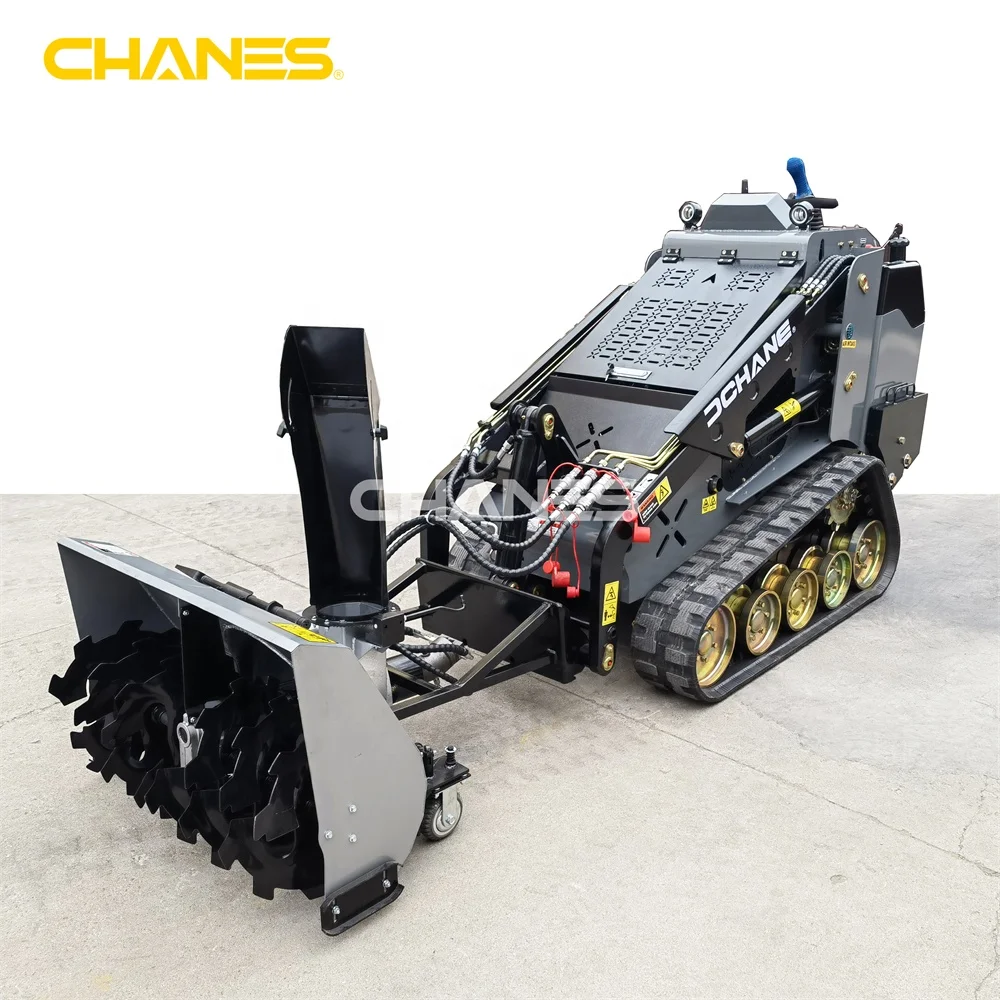 Big Promotion  Crazy sales Grey 18.4KW Perkins diesel EPA engine mini skid steer loader with rubber track spot for sale