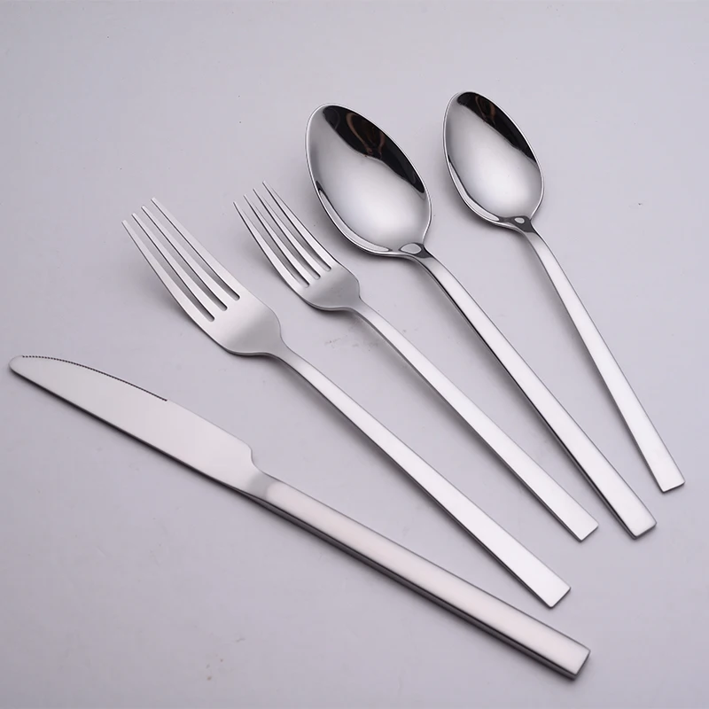  High Quality Luxury 24pcs 1810 Mirror Polished Stainless Steel Flatware