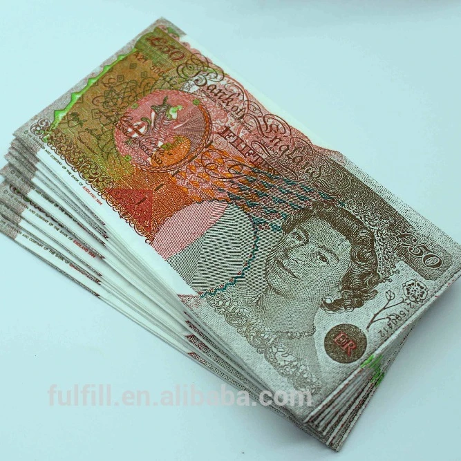 Wholesale party supplies 33x33cm 1/4 fold napkin, printed fake moneyfor Uk .US