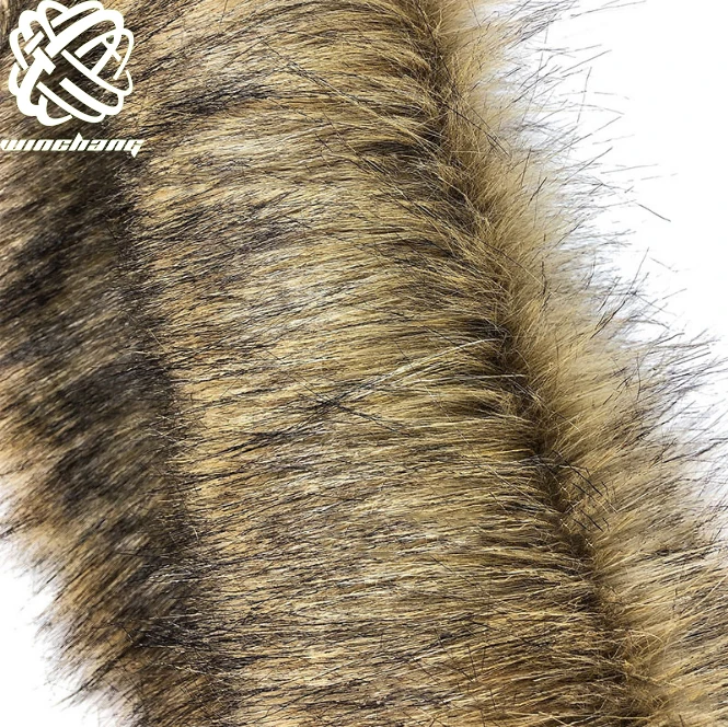 Barcelonetta Wholesale High Quality Faux Animal Fur Custom Luxury Tip Dye Long Pile Artificial Polyester Faux Fur Fabrics