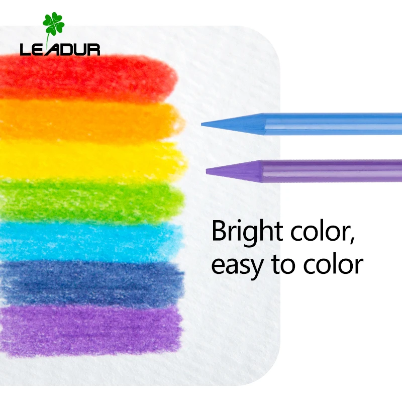 Cheap prism colored pencils manufacturer Woodless Color Pencil Set of 12 in Tin Box