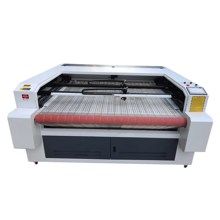 auto feeding fabric leather  laser cutting machine   double heads  co2 laser engraving  machine 1610 /1612