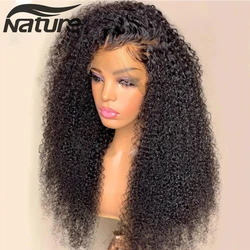 Lace Frontal Wig Vendors Wholesale Kinky Curly Transparent Lace Front Wigs For Black Women 100% Virgin Brazilian Human Hair Wigs
