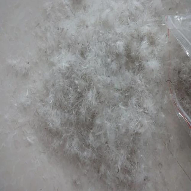 
90% washed grey duck down, 10% washed grey duck feather 
