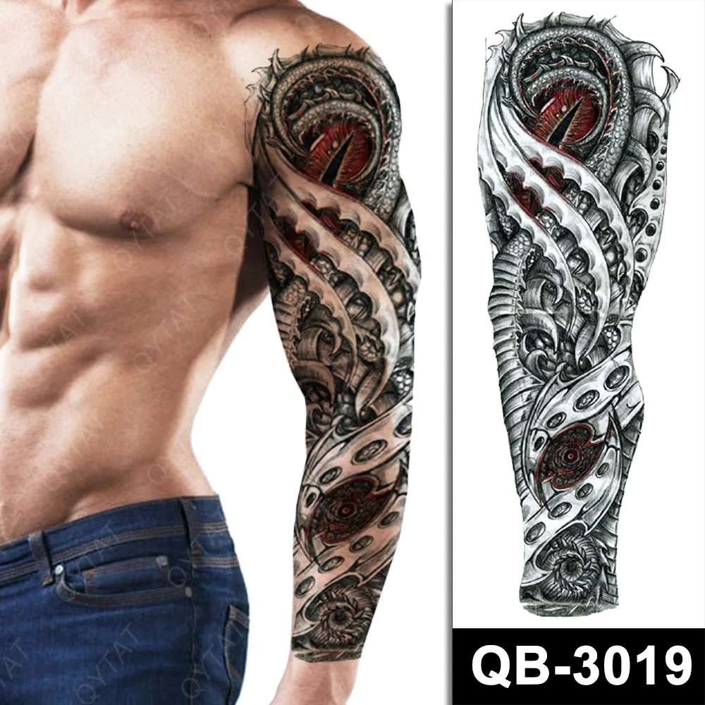 Wholesale High Quality New Designs Disposable Temporary Full Arm Tattoo For Men