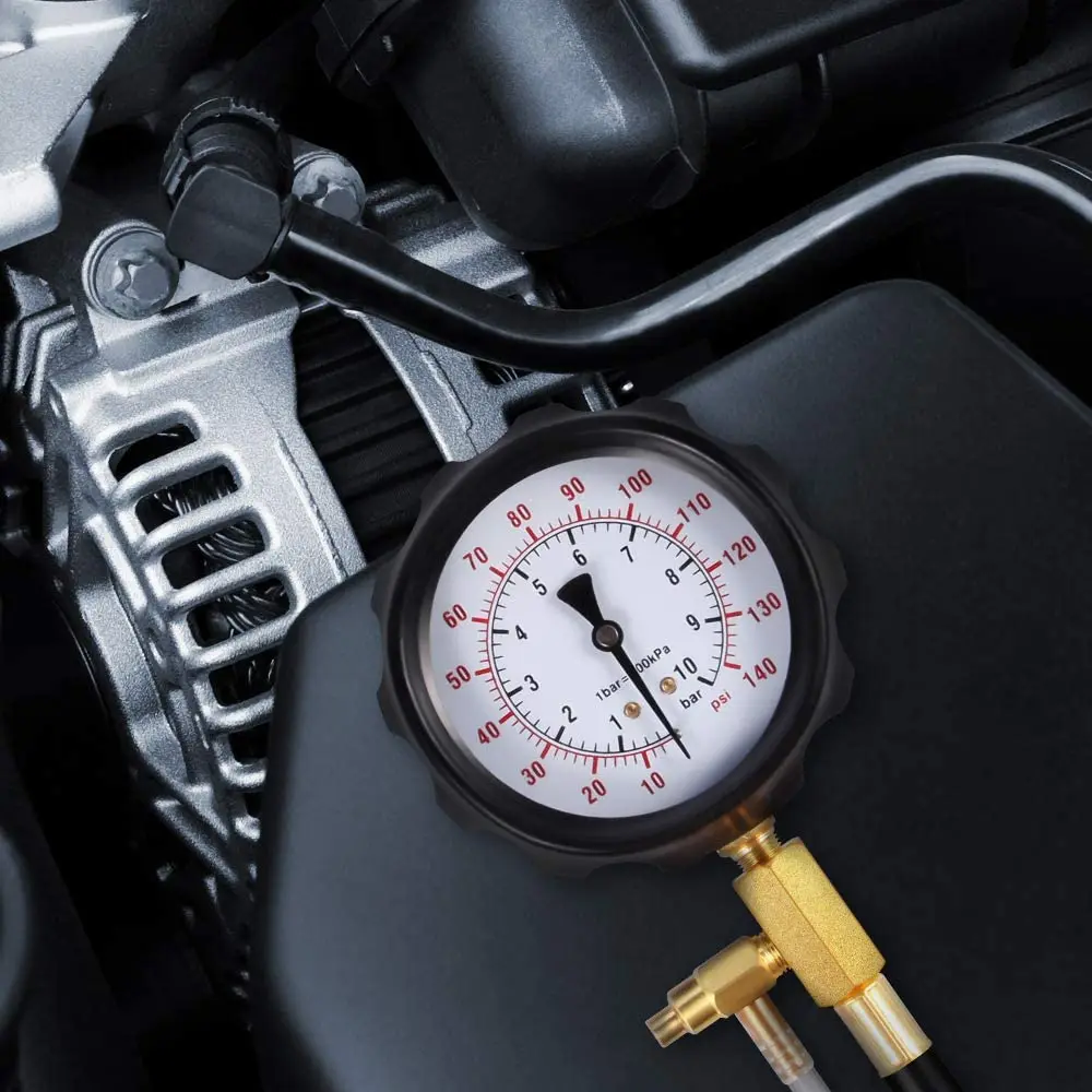 TU-114 Fuel Injection Pump Pressure Gauge Tester Kit Automotive Diesel Fuel Injector Pressure Tester