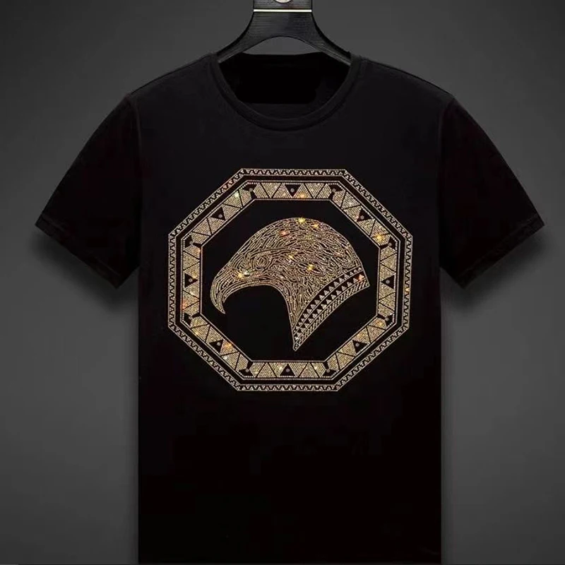 Wholesale Cheap Custom Dtf Vinyl Heat Transfers T-Shirts Logo Pvc Garment Rhinestones Transfer Printing Sticker For Clothes