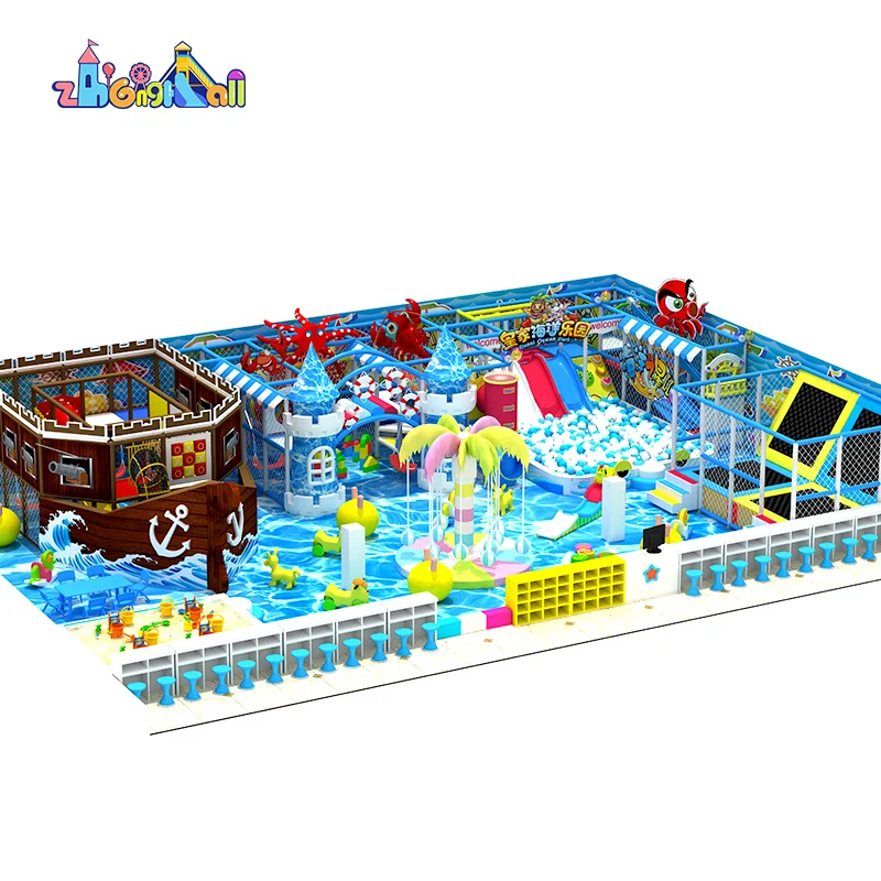 Kids Games Indoor Playground Equipment Children Commercial Funny Soft Play Structures Kids Slides Indoor Plastic Playground