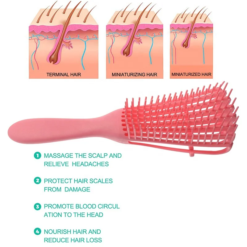 Hot Sale Board Paddle Boar Bristle Detangler Hair Brushes Vent Detangling Hair Brush