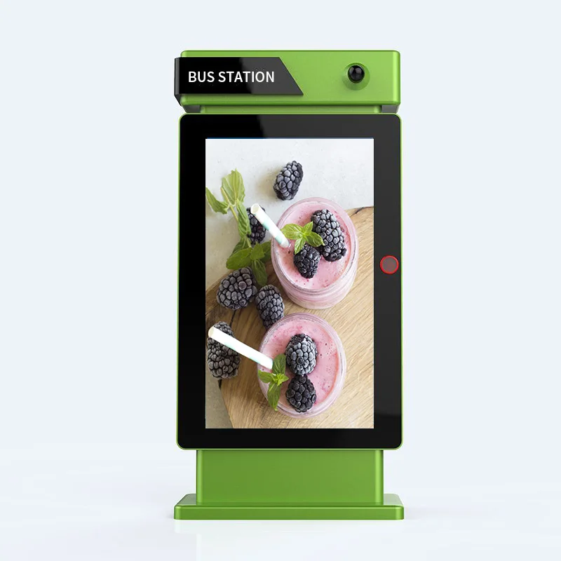 High-Brightness 2500 Nits Outdoor Digital Signage Vertical Totem Touch Screen Kiosk IP65 LCD Displays Outdoor TV for Smart City