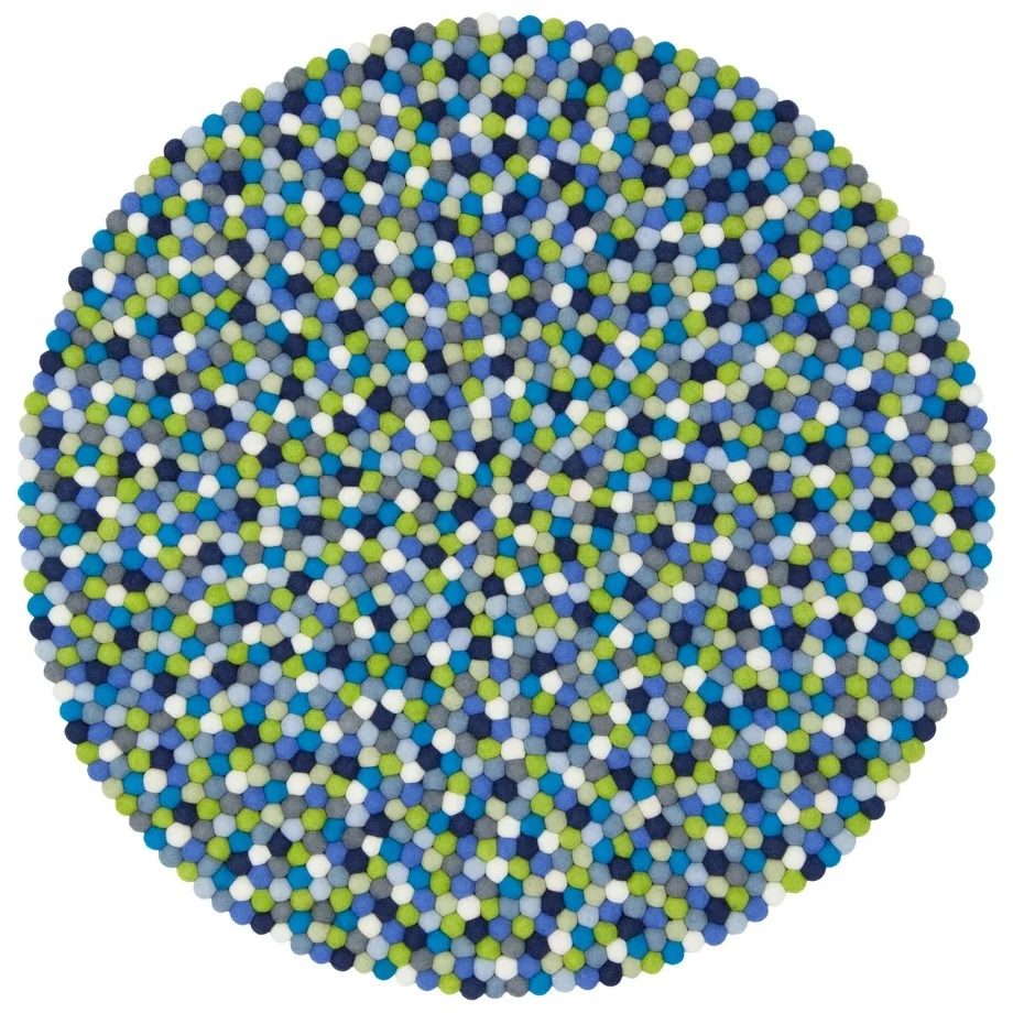 Felt ball rug/ Handmade Carpet/ Felt carpet