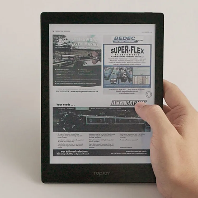 7.8inch E Paper Reader BLE Wifi Pdf Format Eink ebook Touch Screen E-reader Ebook