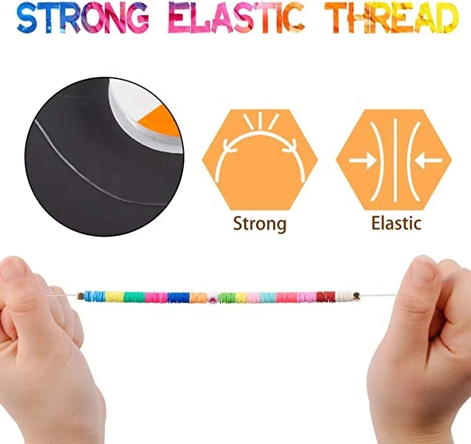 Amazon Hot Selling Round Polymer Clay Heishi Spacer Disc Beads for Bracelets and Necklaces Jewelry Making