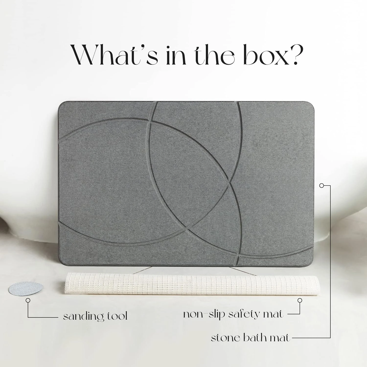 Fast Water Drying Super Absorbent Non-Slip Diatomite Earth Bath Mats Stone Bath Mat for Bathroom