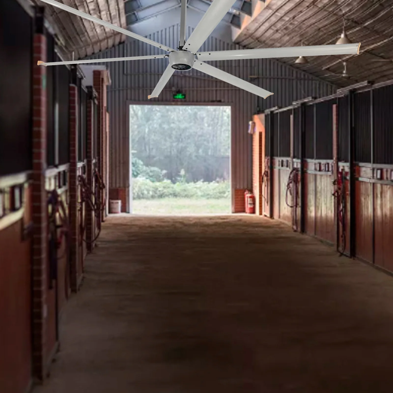 Commercial Canteen use 12ft 24ft AC motor Industrial ceiling hvls fan