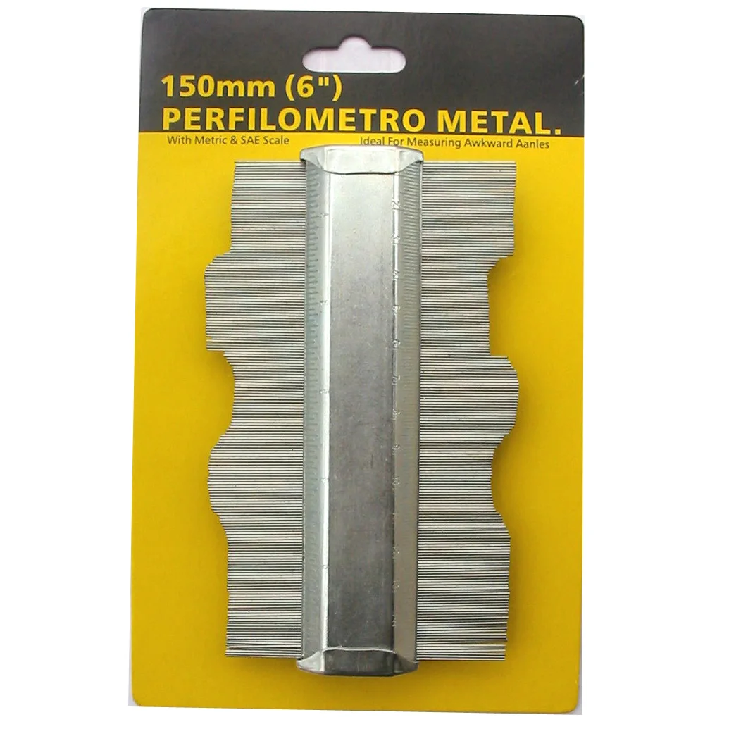 Steel Needle Zinc Plated Perfilometro Metal Meauring Awkward Angles Conformator Contour Copying Ruler Profile Shaping Tool