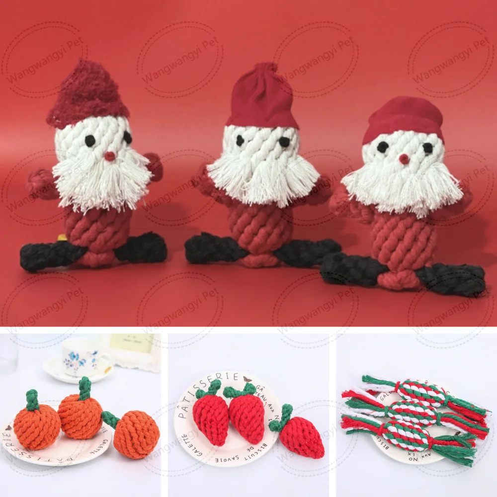 Wholesale Braided Dog Rope Toy Animal Natural Cotton Rope Dog Chew Toys