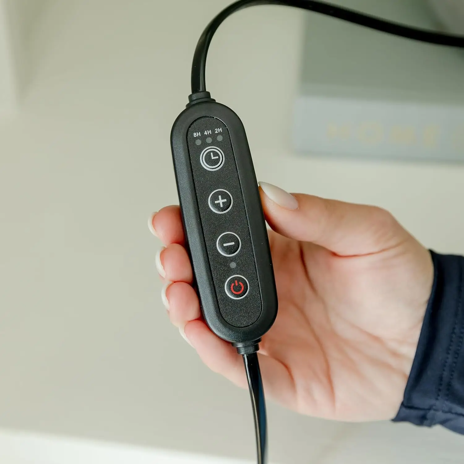 Glass Flameless Candle Warmer Electric Lamp Round Wood Home Decor Table Lamp Candles& Home fragrance Burner Adjustable Height