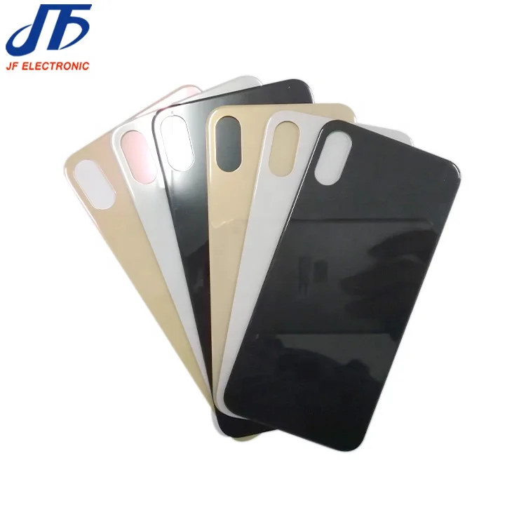 Большое отверстие крышка аккумулятора заднее стекло для iphone X XS MAX Задняя стеклянная панель с