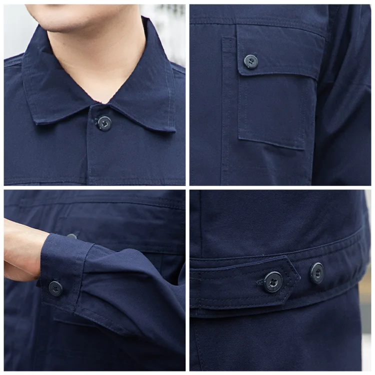 Simple skin-friendly comfortable overalls wear-resistant and breathable cotton overalls