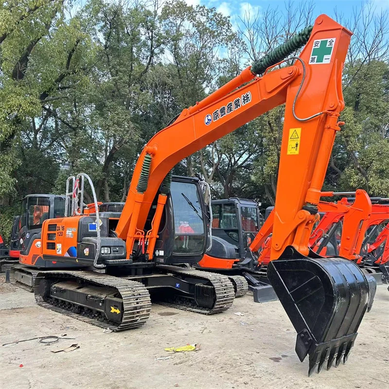 Японский оригинальный Экскаватор Hitachi ZX120 12 тонн гусеничный экскаватор небольшая землеройная машина для продажи