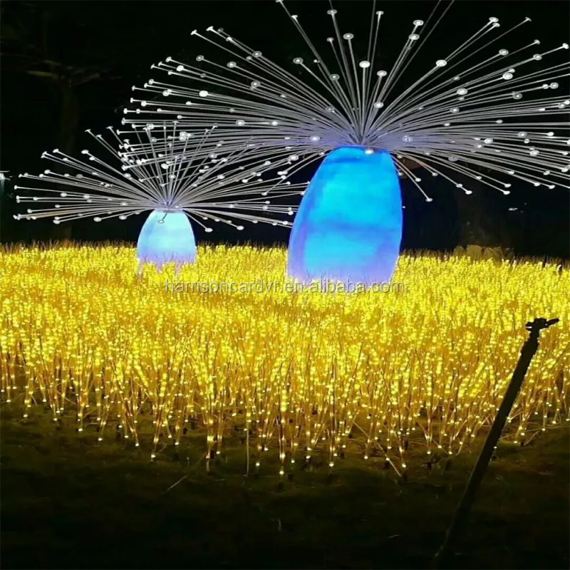 LED имитация пшеницы Спайк Лампа Золотой Желтый посадки лампы