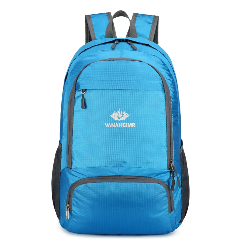 TS Original Factory Custom Logo Back Pack Hiking Travel Bag 210d Polyester Folding Backpacks For Casual Sports Backpacks Bag