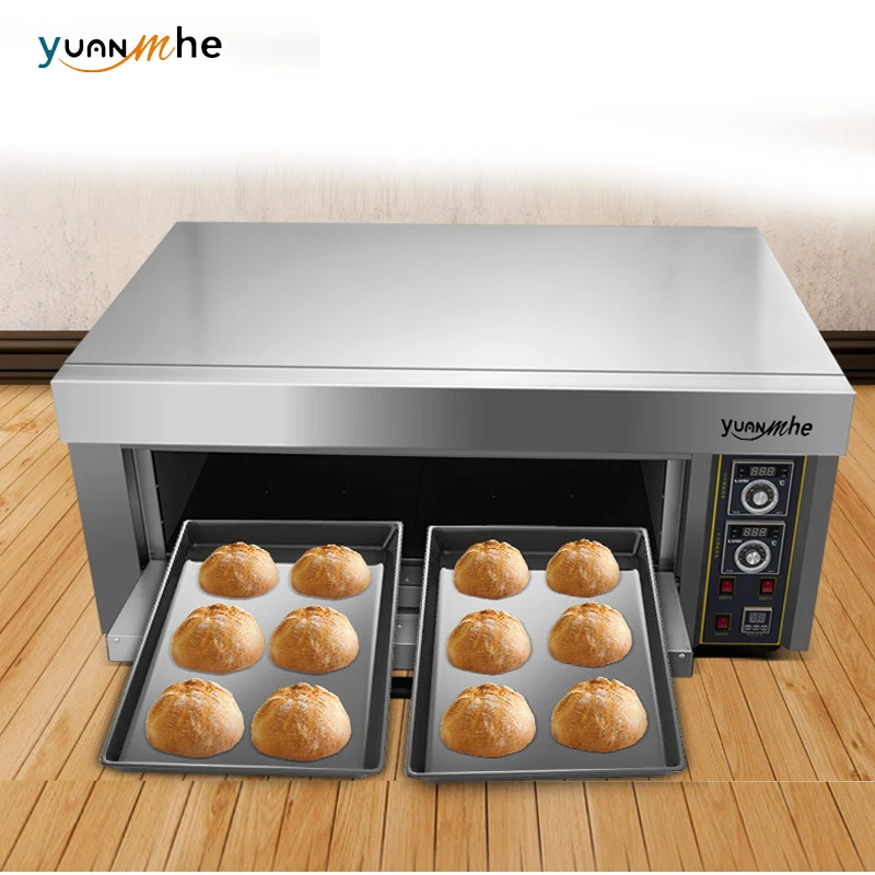 Commercial Microwave Cake Baking Machine Four a Gaz Pizza Making Equipment Electric Deck Gas Convection Rotary Oven for Bakery