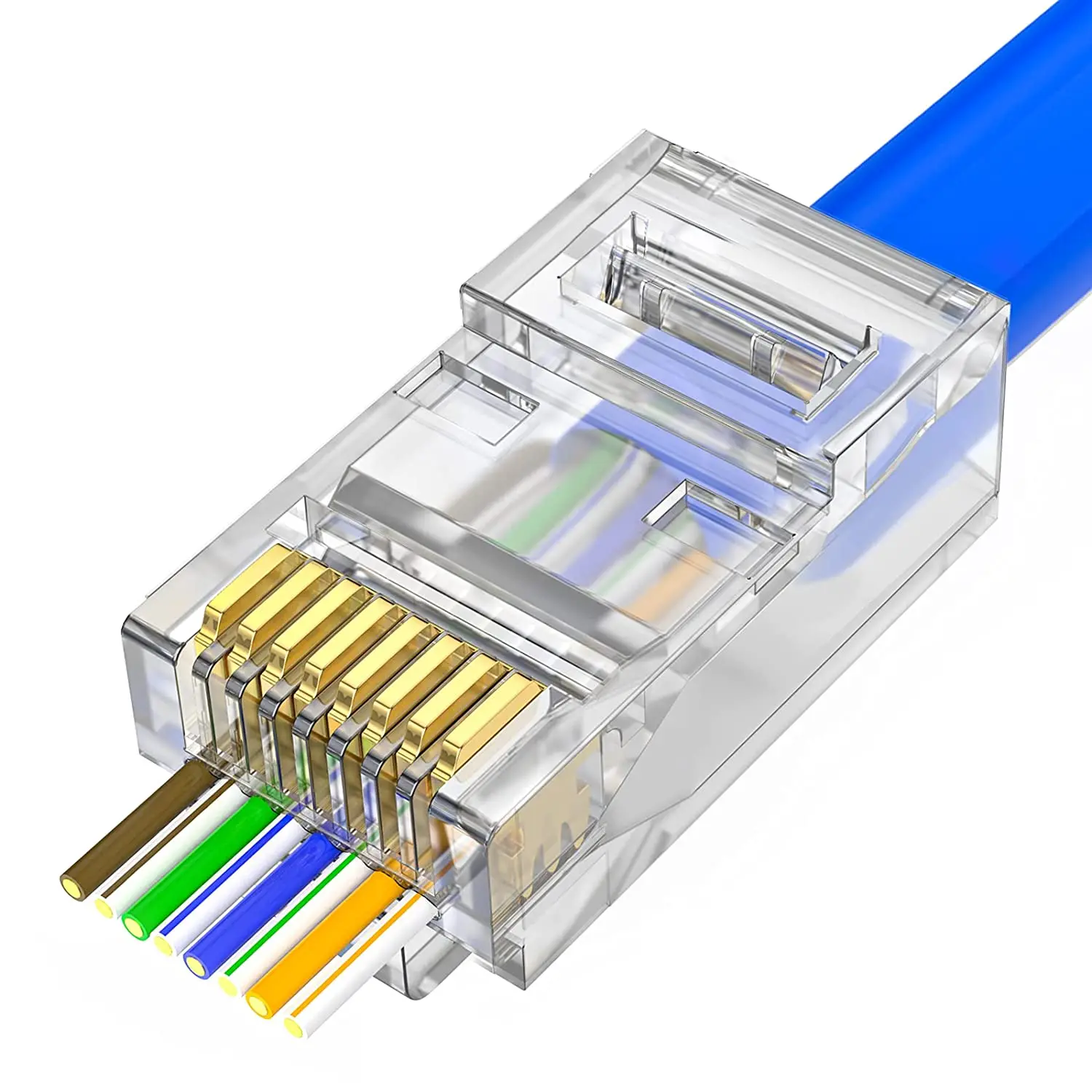 Модульные сетевые Разъемы 8P8C Cat.5 Cat.5E Rj45