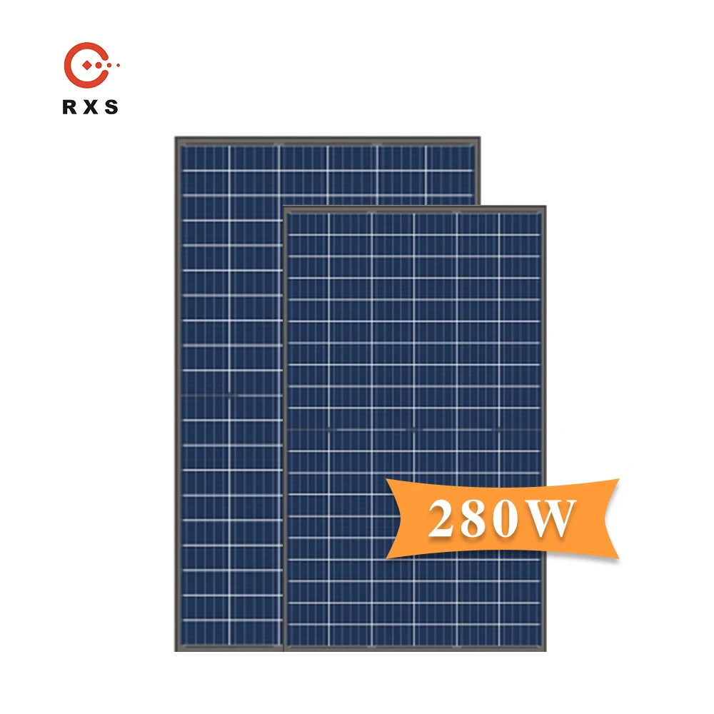 Новая трендовая фотоэлектрическая солнечная панель Rixin 280 Вт стеклянный Pv модуль китайский завод солнечный