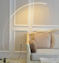 High Grade Modern Bending Design Floor Lighting Bedroom Led Detachable Acrylic Standing Floor Lamp