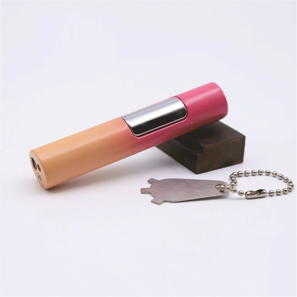 Wholesale Gas Torch Lighter Windproof Portable Gradient Metal Long Inflatable Red Flame Lighter
