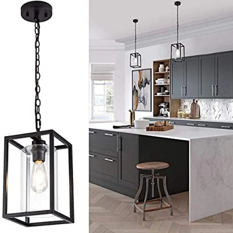 Hanging Lamp Vintage Farmhouse Casting Paint Pendant Lighting for Residential Bedroom Living Room Dining Room Kitchen