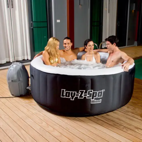 
BESTWAY LAY Z SPA MIAMI AIRJET INFLATABLE HOT TUB MODEL 2 4 PERSON 