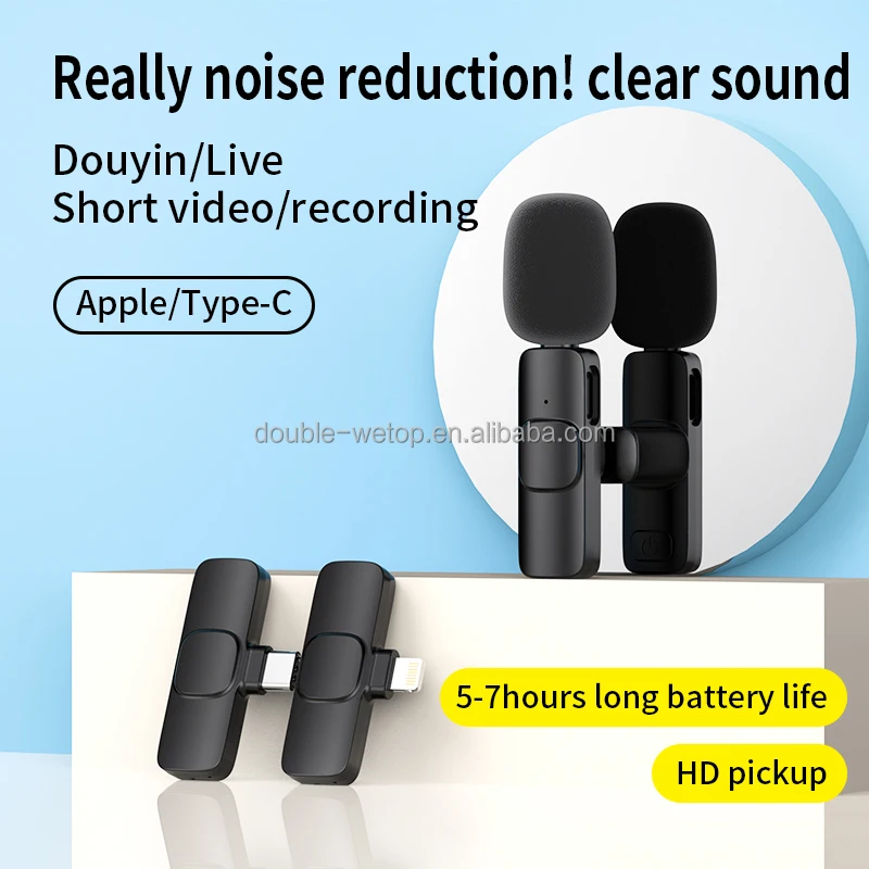 Hot Selling Conference Teachers For Video Recording K9 Mic Lavalier K8 Wireless Microphone