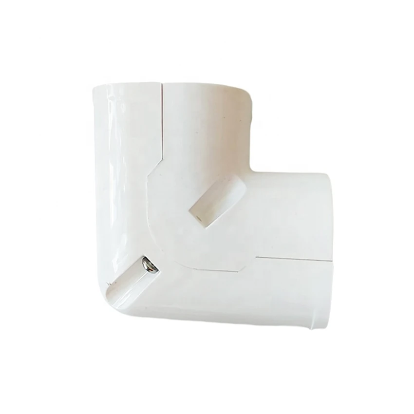 90 degree outside elbow mini split ac line cover component decoration air conditioner duct pipe