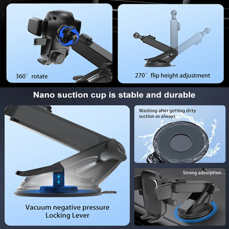 Wholesale Windshield Air Vent Strong Suction Cup Mount Mobile Stand Universal Dashboard Car Cell Phone Holder