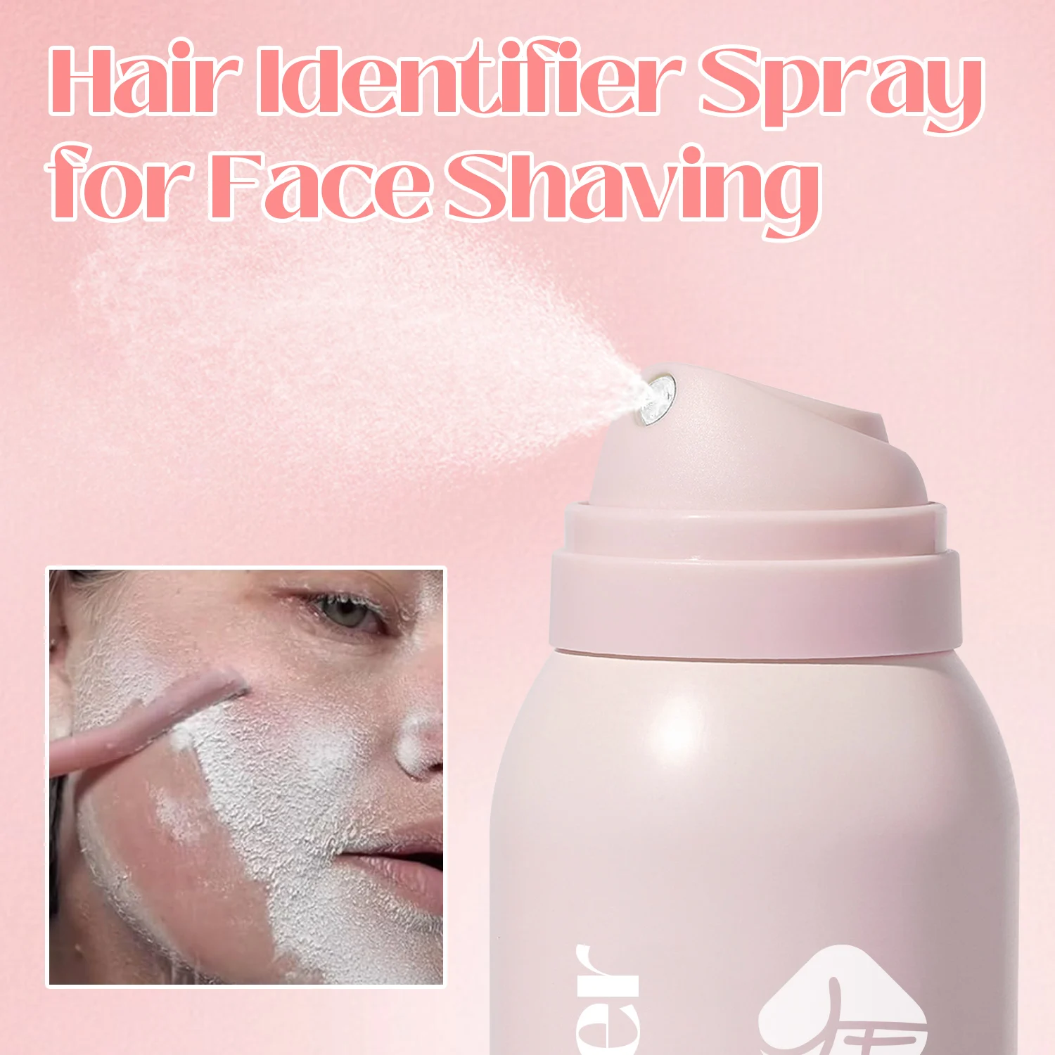 Hot Selling Private Label OEM Custom Face Shaving Facial Skin Women Hair Identifier Spray