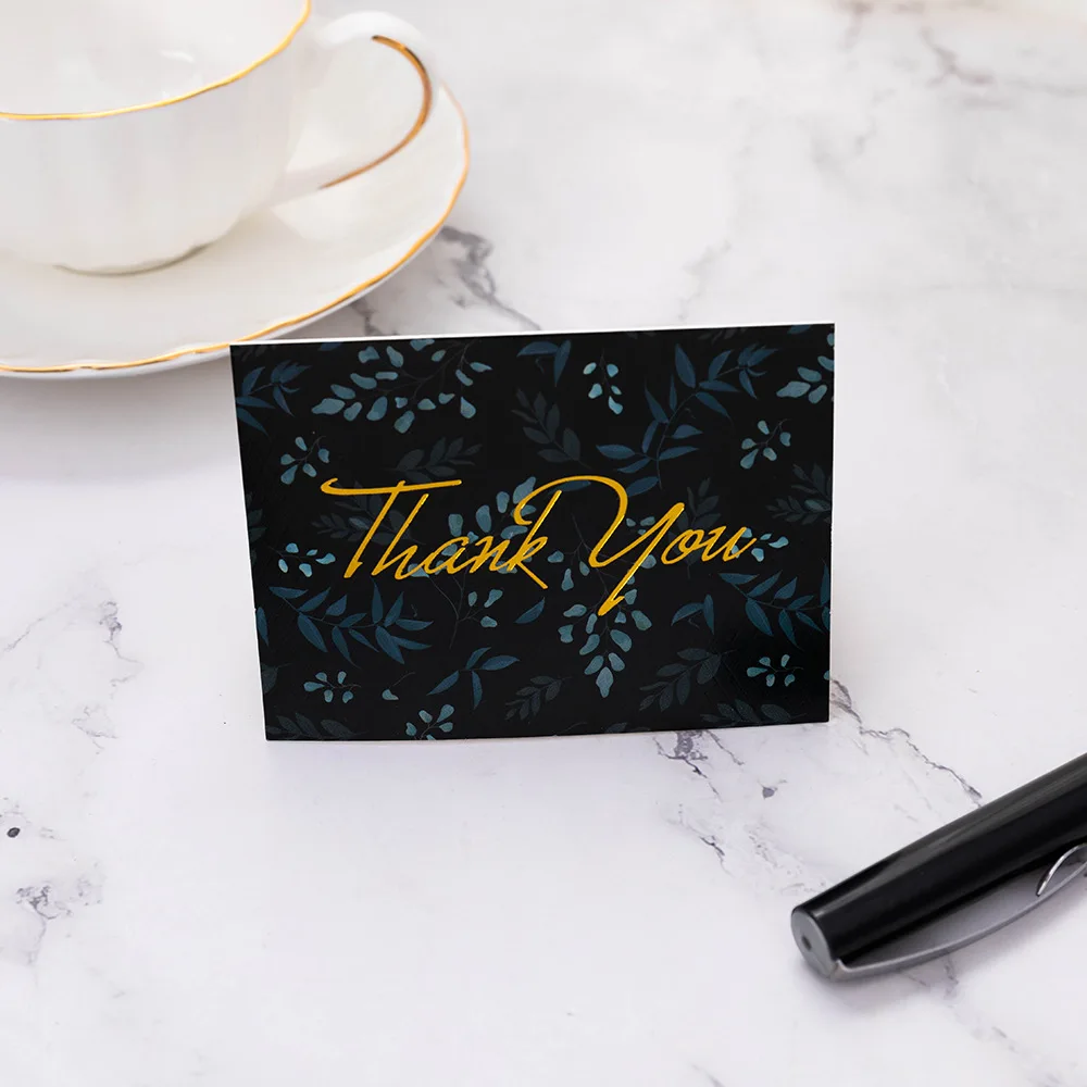 Hot Selling Thank You Cards for Business Greeting Cards Sets Thank You Cards with Envelops and Opp Bags