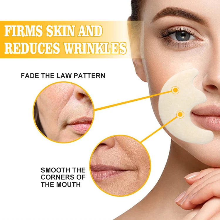 China Wholesale Cruelty-Free Smile Line Patch Lifting Anti Wrinkle Hydrogel Nasolabial Folds Patch Skin Care Support OEM/ODM