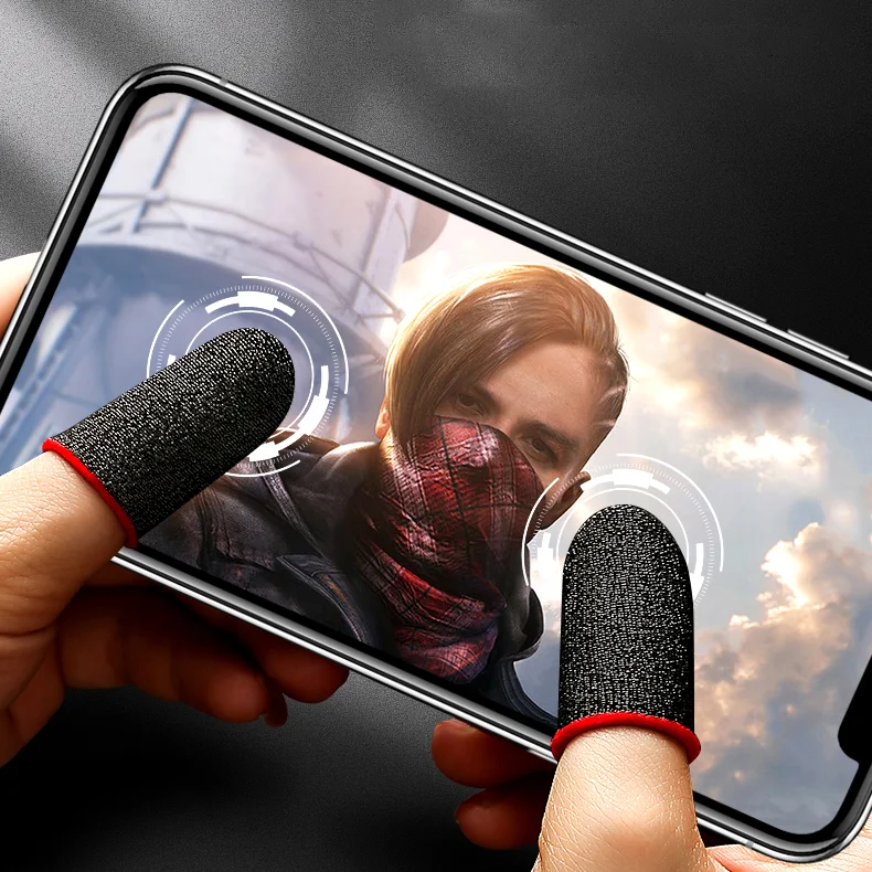 Dropship Sweat-Absorbent Thumb Sleeve Silver Fiber Joystick & Video Game Console Gaming Finger Sleeve Other Game Accessories