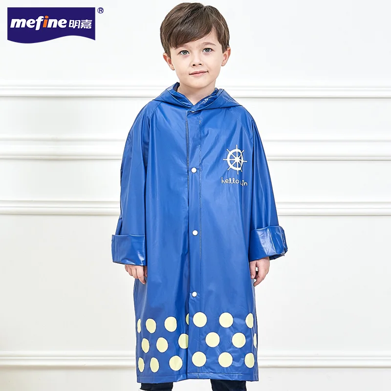Factory Direct Sale Waterproof Raincoat Cartoon Style Kids Rain Poncho