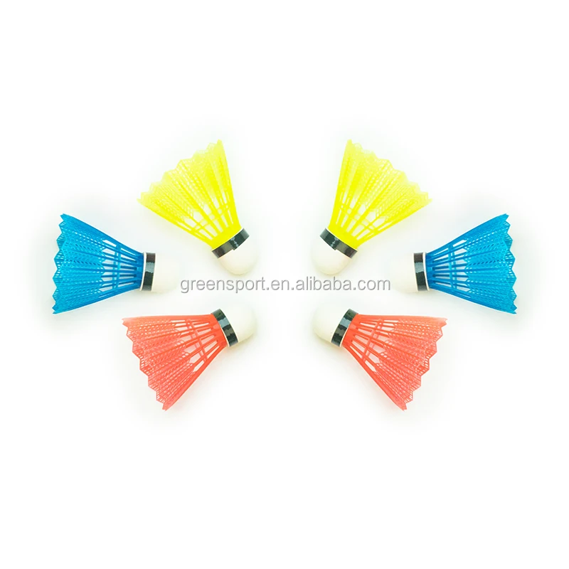 Цветной пластиковый волан, пластиковый мяч для бадминтона, тренировочные уличные игры