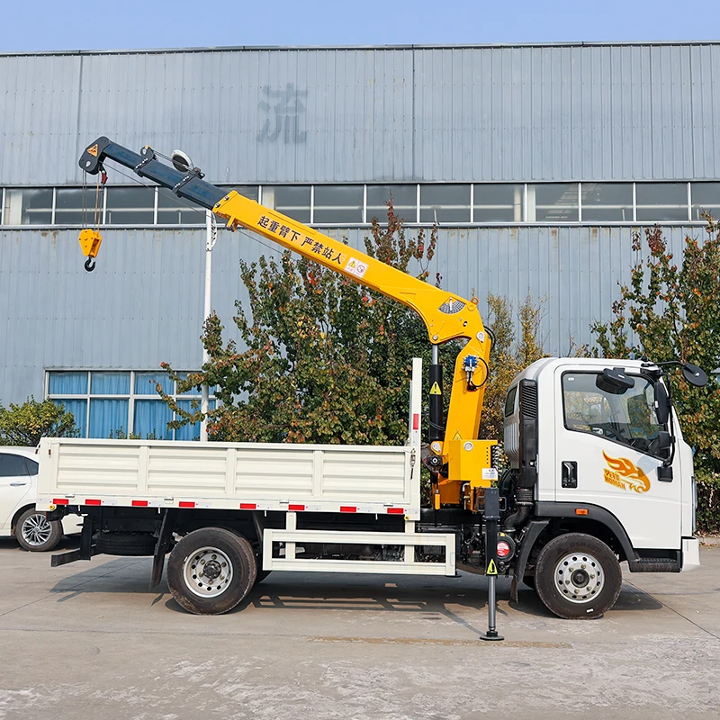 Straight Portable Mounted Mini Pickup Mobile Telescopic Knuckle Boom Truck Mounted Crane