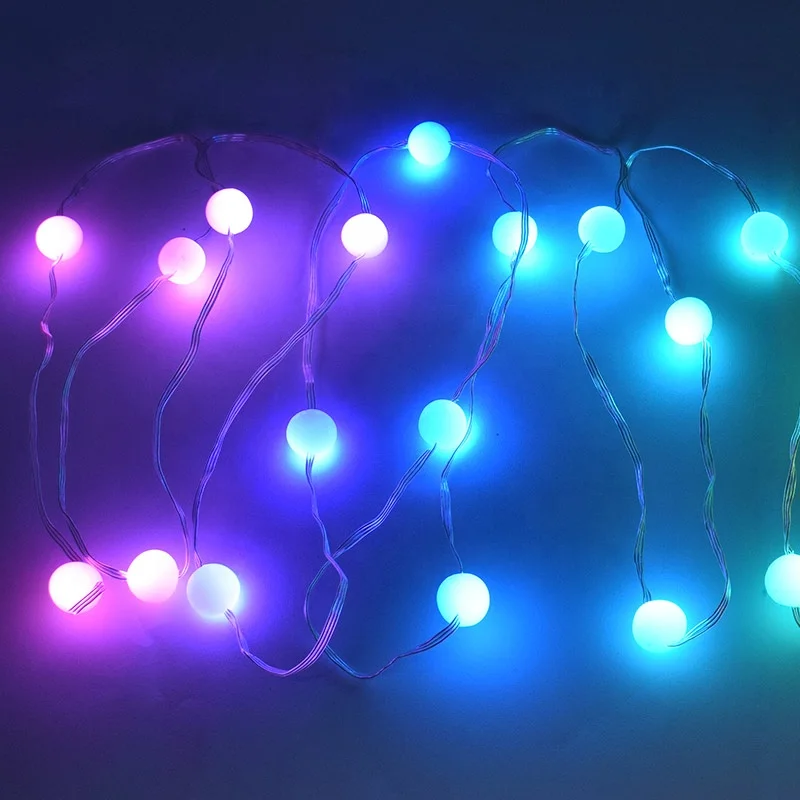  Изготовленная на заказ умная Wi-Fi открытом воздухе LED гирлянда украшения гирлянды освещение Рождество Многоцветный 8 моделей для