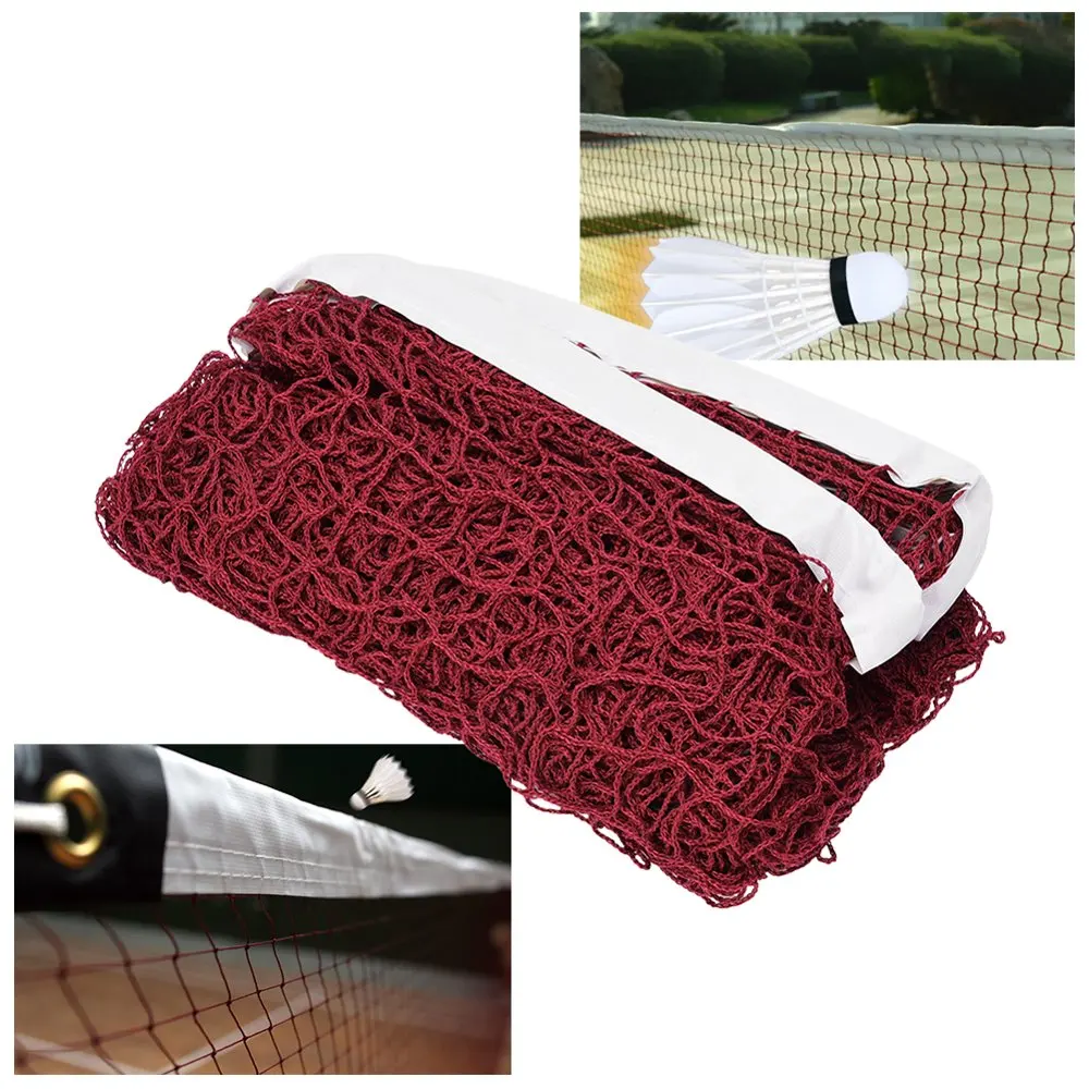 Outdoor High Quality Portable Sports Professional Weighted Polyester Small Hole Badminton Net