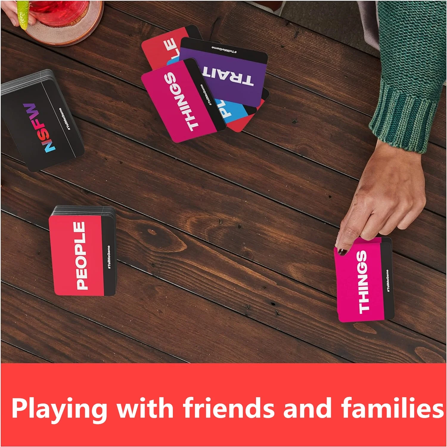 Paper Game Cards Tell Me Without Telling Me With Box OEM Paper Games Cards Factory For Party